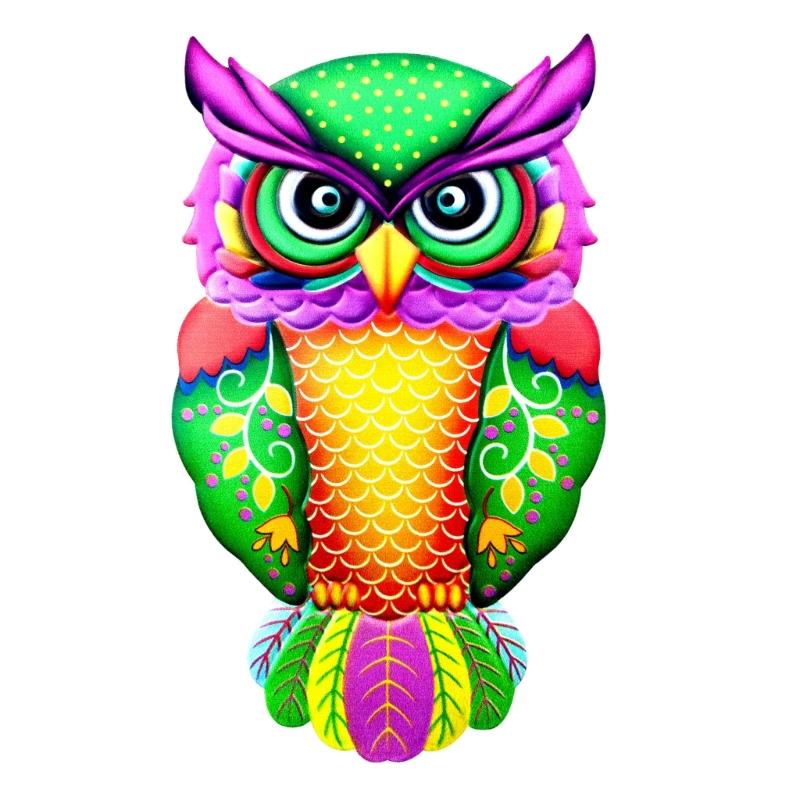 Delicate Owl Wall Statue Figurine Wall Figurine Wall Decorative Prop Iron Material Owl Wall Statue Owl Wall Figurines