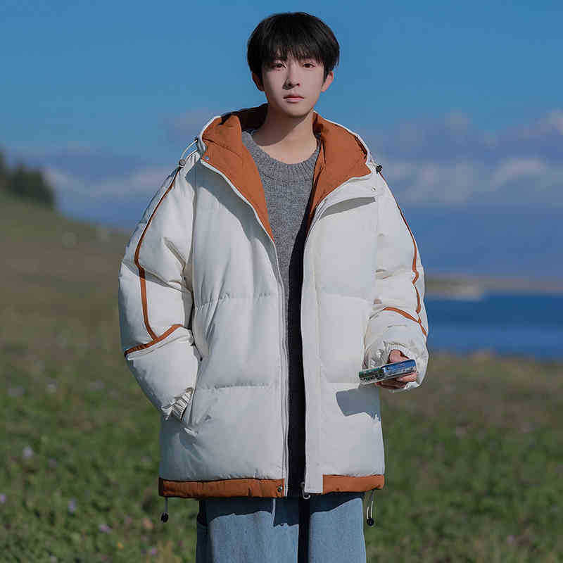 American cotton-padded clothes men's new loose cold-proof and warm cotton-padded jackets in winter, piled and thickened cotton-padded jackets