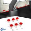 12Pc Hardtop Quick Removal Top Roof Screws Kit for Jeep Wrangler JK JL 4Door Red
