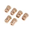 1Pc Wheel Hex Coupling Coupler With Screws Brass Sleeve Adapter Tire Connector 3/4/5/6/7/8Mm For Rc Boat Car Spare Parts
