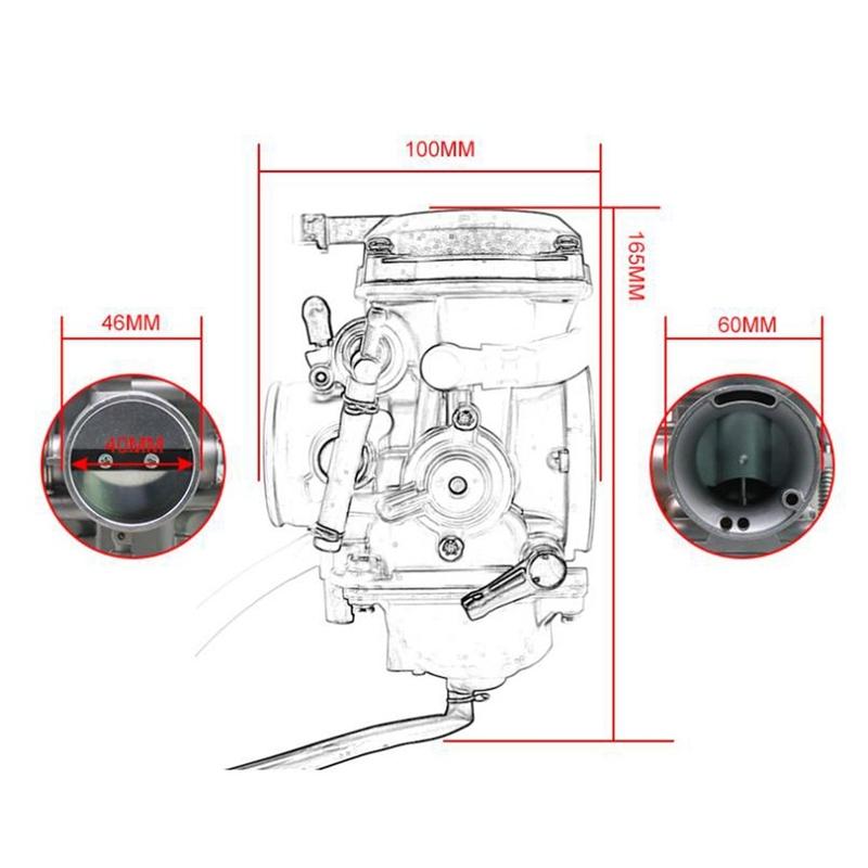 New Carburetor for 1987-2007 Kawasaki KLR650 15001-1315 15001-1327 15001-1368