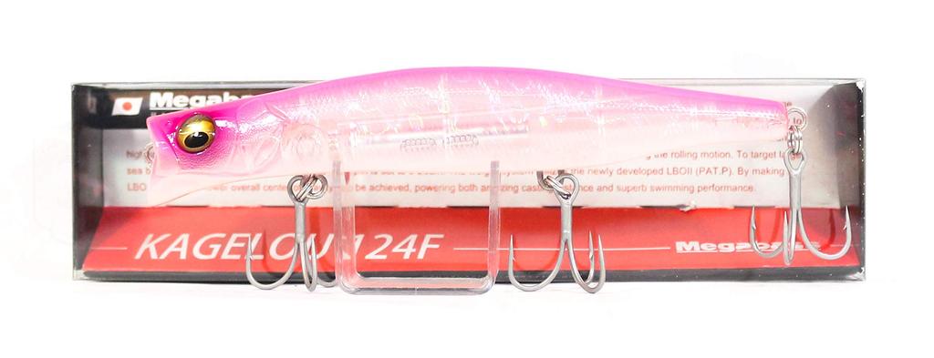 Megabass Minnow KAGELOU 124 GP Rosa Rygg 38367 Bete (Kagerou 124)
