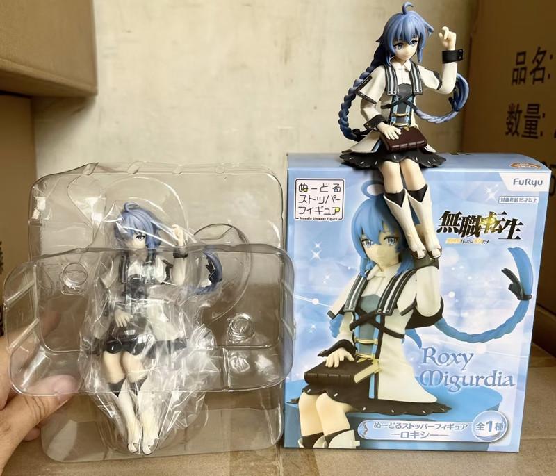 14CM Anime Mushoku Tensei Isekai Ittara Honki Dasu Roxy Migurdia Figure Noodle Stopper Model Toy Aciton Figure With box