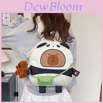 Cartoon Capybara Backpack For Kids With Breathable Material And Cute Animal Design