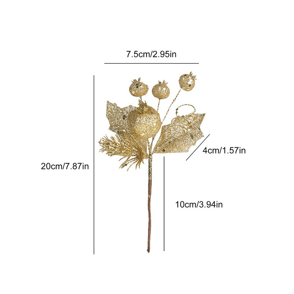 Christmas Pine Branches Christmas Decor Artificial Pine Stems Flower Arrangements Decor For Home Indoor Outdoor Holiday