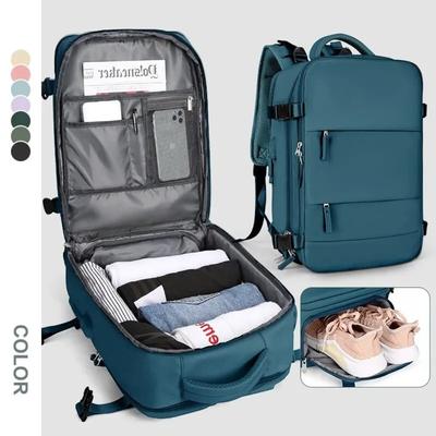 Travel Backpack Large Capacity, Hand Luggage Laptop Backpack for Women, Waterproof Business Flight Cabin Bag Men Backpack