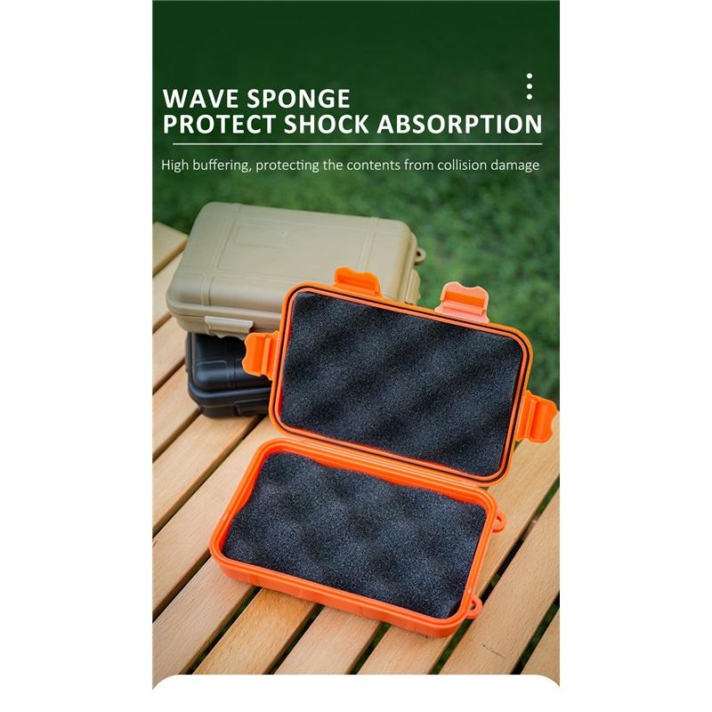 EDC-Werkzeugkasten, Outdoor-Camping-Überlebensset, stoßfester, wasserdichter Koffer, versiegelte Box, Aufbewahrungsbox für Outdoor-Überlebenssets, Angeltasche