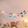 Colorful Cartoon Happy Birthday Banner for Kids' First Birthday Party Decoration
