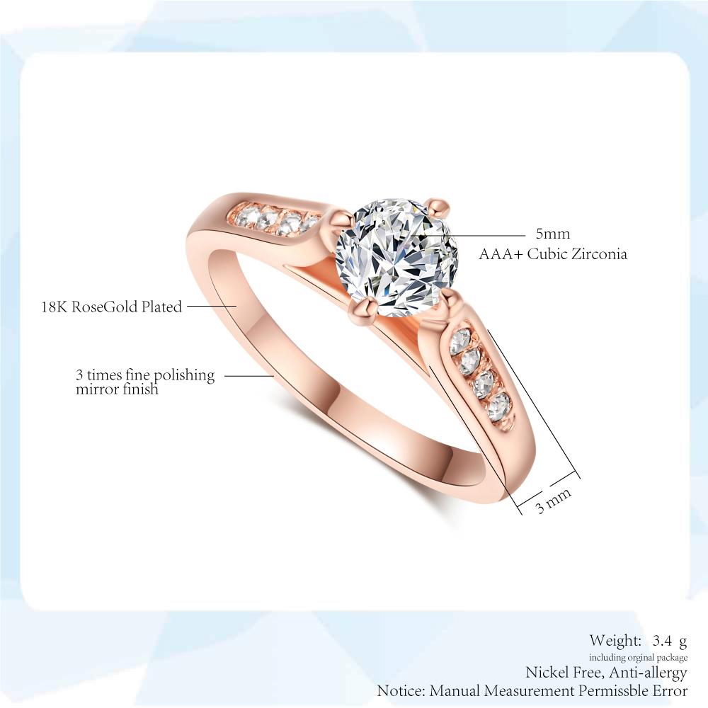 Popular Fashion Latest Design Ladies Cheap Sample Rose Gold Wedding Engagement Rings R065