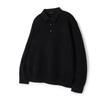 HERVINO Basic Collar Muscle Knit [Black]