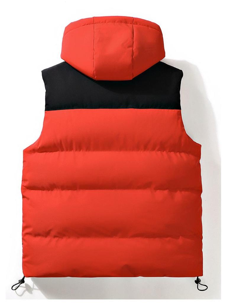 Herren Trendy Kapuzen-Baumwollweste - Ärmellos, Dick & Warm für Herbst/Winter, Unisex.