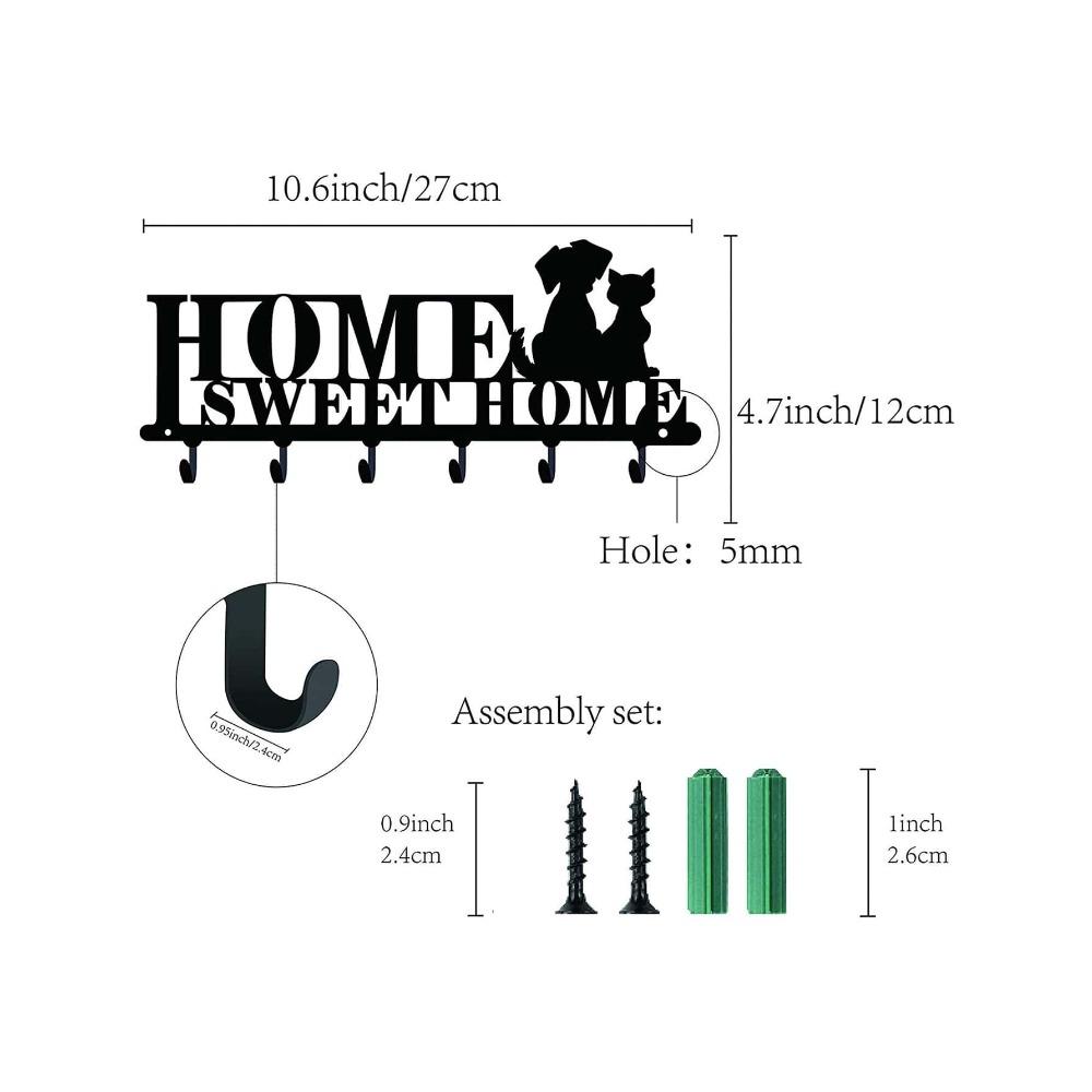 Wrought Iron Wall Art Decor Handmade Metal Craft Home Hanging 1PC