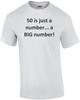50 Is Just a Number... a BIG Number! Happy Birthday T-Shirt Shirt