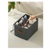 Oxford Cloth Space Saving Shoe Storage Organizer, with Adjustable Partition, Foldable, Suitable for Shoes, Clothes, and Accessories, with Zipper