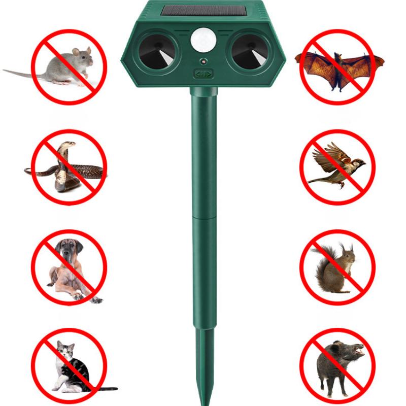 1Pc Solar Mouse Repellent, Ultrasonic High-power Bird Repellent, Orchard Farm Flash Outdoor Garden Snake Repellent