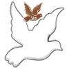 Steel Dove Cookie Cutter 6 Cm