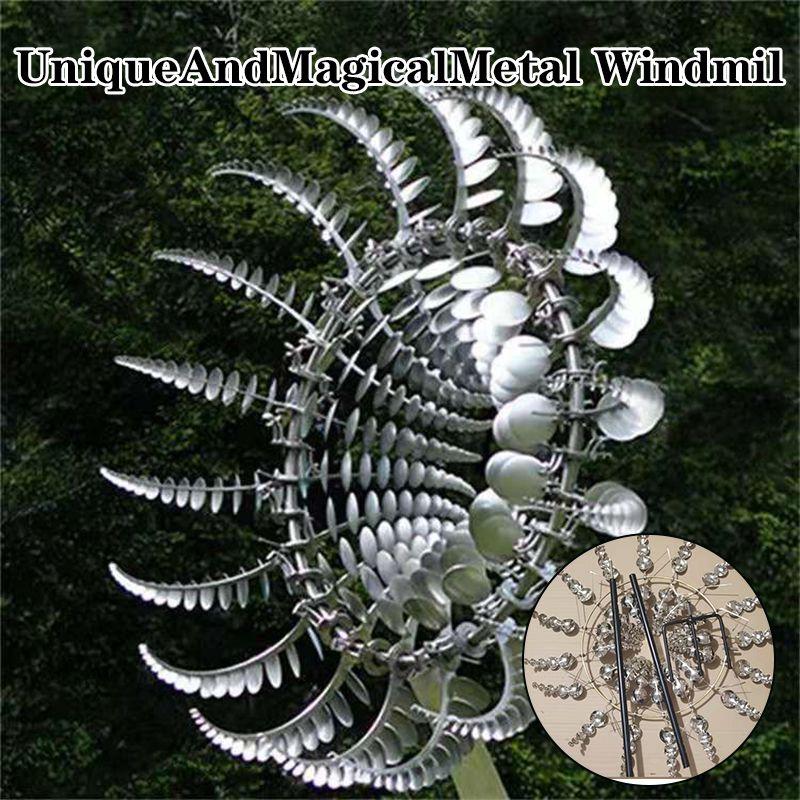 And Magical Unique Metal Windmill  Sculptures Move With The Wind Wind Lawn