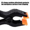 Plastic Nylon Woodworking Clamps Adjustable Spring Clamp for Backdrop Wood Working Craft Art DIY 2/3/4/6/9 Inch Black Clips