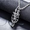 Crow Jewelry Skull Pendant Titanium Steel Men's Necklace - European & American Fashion Statement