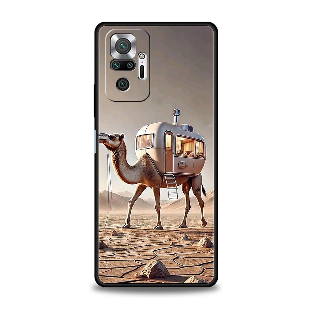 Animal Camel Phone Case Cover for Redmi 14C 10C Note 15 14 13 12 10 11 K40 Pro Plus 5G Shockproof Soft TPU Shell Fundas Capas