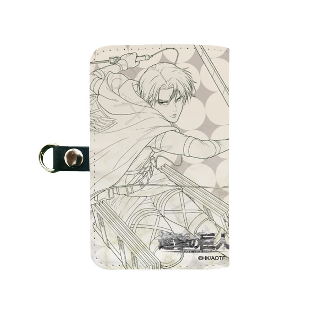 SYNC INNOVATION Attack on Titan The Final Season Levi Line Drawing Bifold Card Case