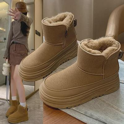 Damen Plus Samt High-Top Schneestiefel - 2024 Winter Koreanischer Stil, Warme Dicke Sohle RD7341