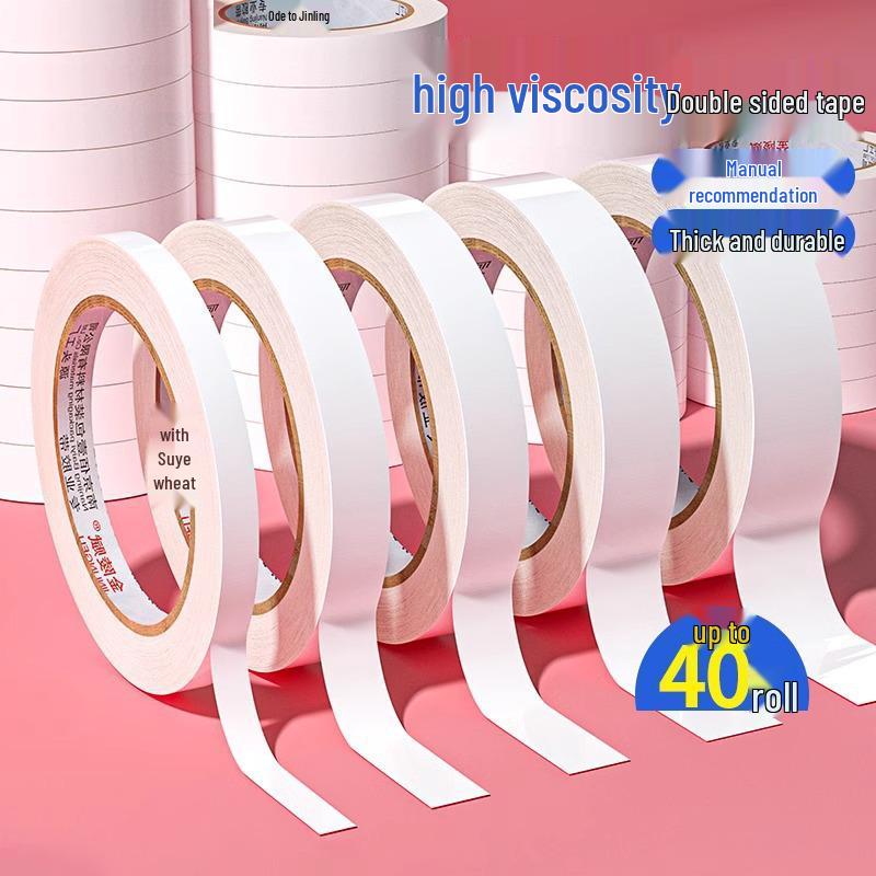 High-Viscosity Double-Sided Tape for Crafts and Kindergarten, Extra Strong, Ideal for Students, Children, and Office Use