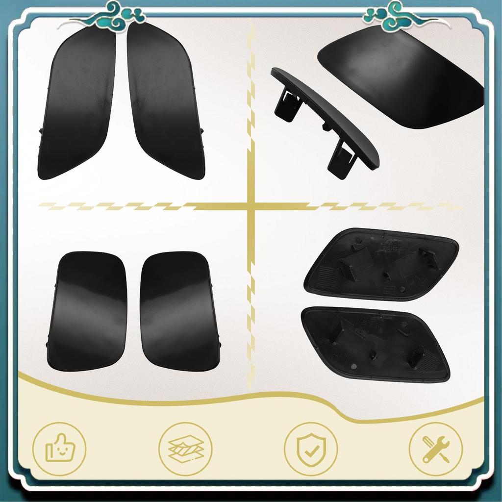 ABTU-Front Bumper Headlight Headlamp Washer Nozzle Jet Spray Cover Caps For Volvo S60 2014-2016 39820312 39820330