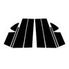 For Mazda 6 Atenza 2014-2018 Piano Black B C Pillar Stickers, Easy tall PC Window Trim Anti-Scratch Exterior Styling Parts