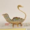 Handmade Peacock Storage Tray Coffee Table Snack Plate Swan Jewelry Dish Creative Home Decorative Ornaments