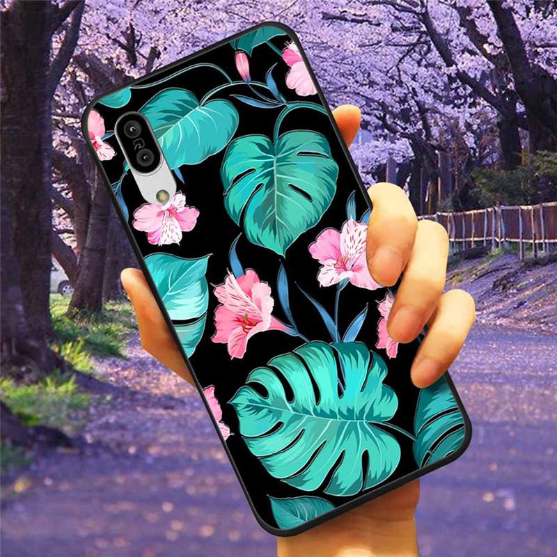 For Sharp Aquos Sense3 Case 3D Flower Relief Silicone Soft Emboss Cover For Sharp Aquos Sense 3 Lite Sense6 6 Luxury Cartoon