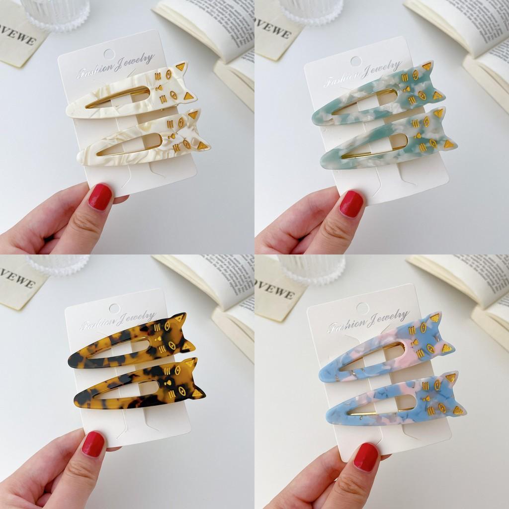 Schicke Acetat-Haarspangen im Katzen- und Entenschnabel-Stil, sortierte Farben, perfekt für Damen-Modeaccessoires