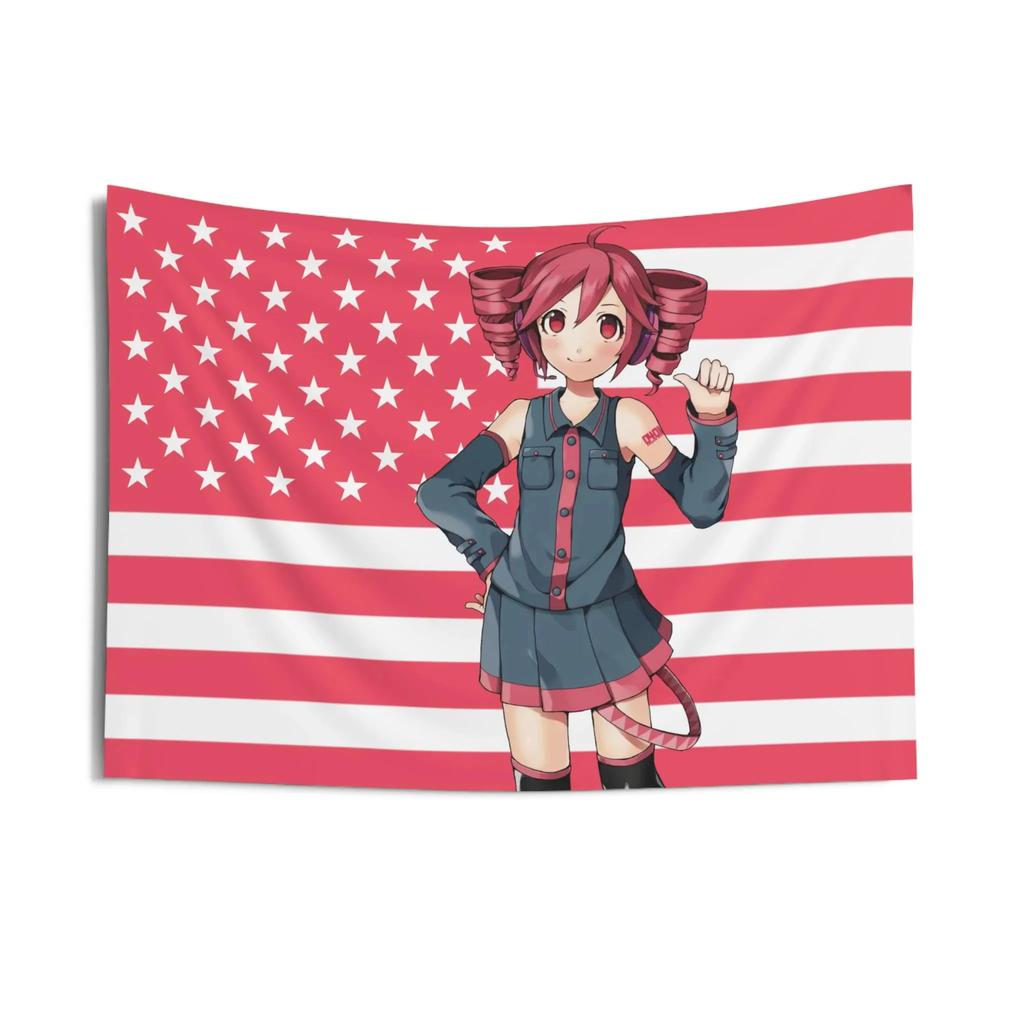 VIKAMA Japanese AnimeStyle Tapestry American Elements Blended With Anime Charm Perfect For Living Rooms And Bedrooms