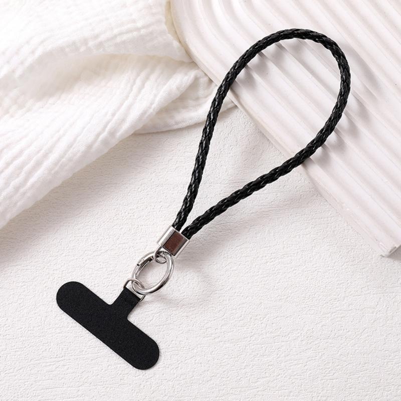Leather Hand Wrist Strap Lanyard Phone Lanyard with Tether Tabs Lanyard Strap for Most Mobile Phone Anti Lost Strap
