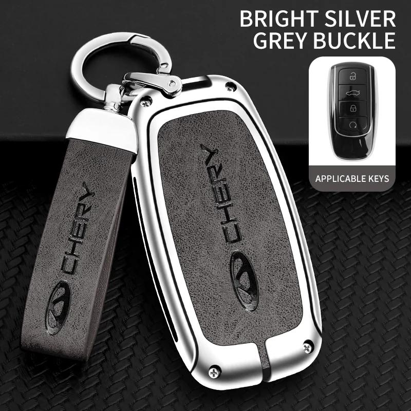 Zinc Alloy Car Key Case Cover for Chery Tiggo 8Pro 7Plus Arrizo 8 5GT Omenda Remote Keychain Keyless Interior Accessories