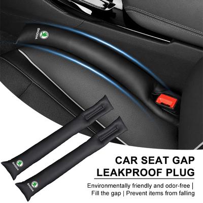 1/2Pc Car Seat Gap Filler Side Seam Plug Strip Leak-proof Filling Strip For Octavia Superb Rapid Kodiaq Karoq Fabia Kamiq Roomster Citigo