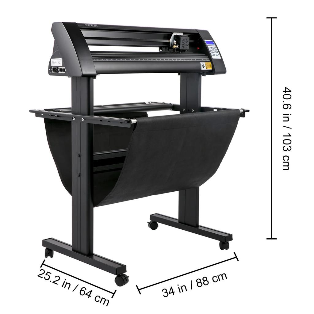 SIHAO 28/34/53 Inch Semi-Automatic Vinyl Cutter Plotter Cutting Printer Floor Stand