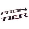 For   Frontier 3D Black Red Rear Tailgate ert Letters Emblems