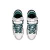 Li Ning We Wo Golden Leather Sports Slip Resistant Shock Absorbing Durable Low Top Skate Shoes Men Sneakers White Green AECS073-2