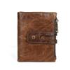 Men's Wallet, Leather Wallet, Casual and Fashionable, Double Zipper, Multi Card Retro Handbag, Coin Purse, Men's Wallet