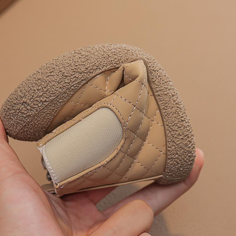 Kids' Winter Velvet Boots: Soft, Warm, Double Cotton Martin Boots with Comfortable Sole for Boys and Girls