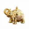 Elephant Incense Burner with Domed Lid Decorative
