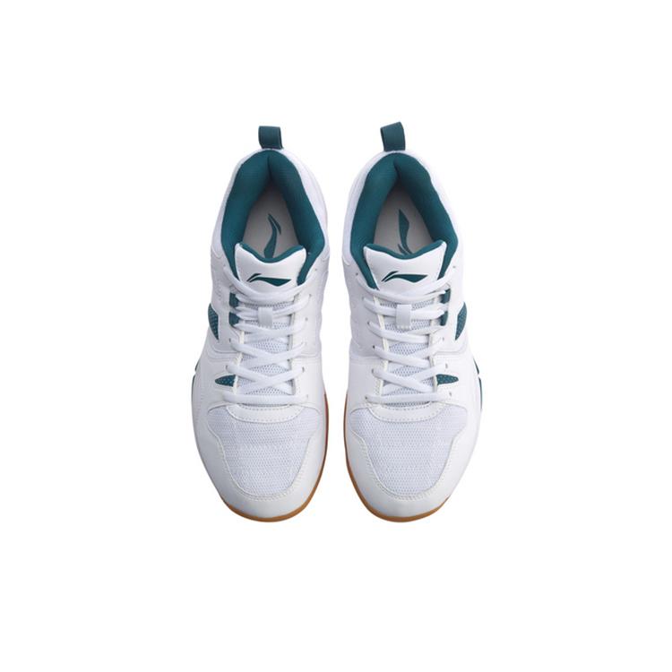 Li Ning Ace Mesh Cushioning Breathable Moisture Wicking Abrasion Resistant Support Low top Badminton Shoes Men's White AYTQ027-1