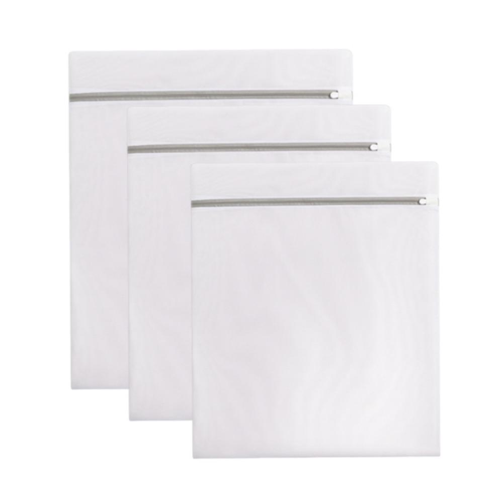 3/4Pcs Zippered Closure Delicates Laundry Wash Bag Clothing Organizer  Underwear Storage