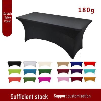 Customizable Solid Color Stretch Tablecloth for Weddings, Banquets, and Conferences