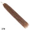 Estensioni per Capelli Crochet Passion Twist Sintetiche Spring Twist Treccia Capelli Stile Afro Riccio Nero Boemo per Donne