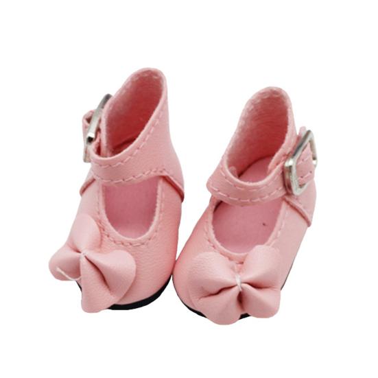 1 Paar wunderschöne Babypuppenschuhe, Mini-elegante, flache Mädchen-Puppenschuhe