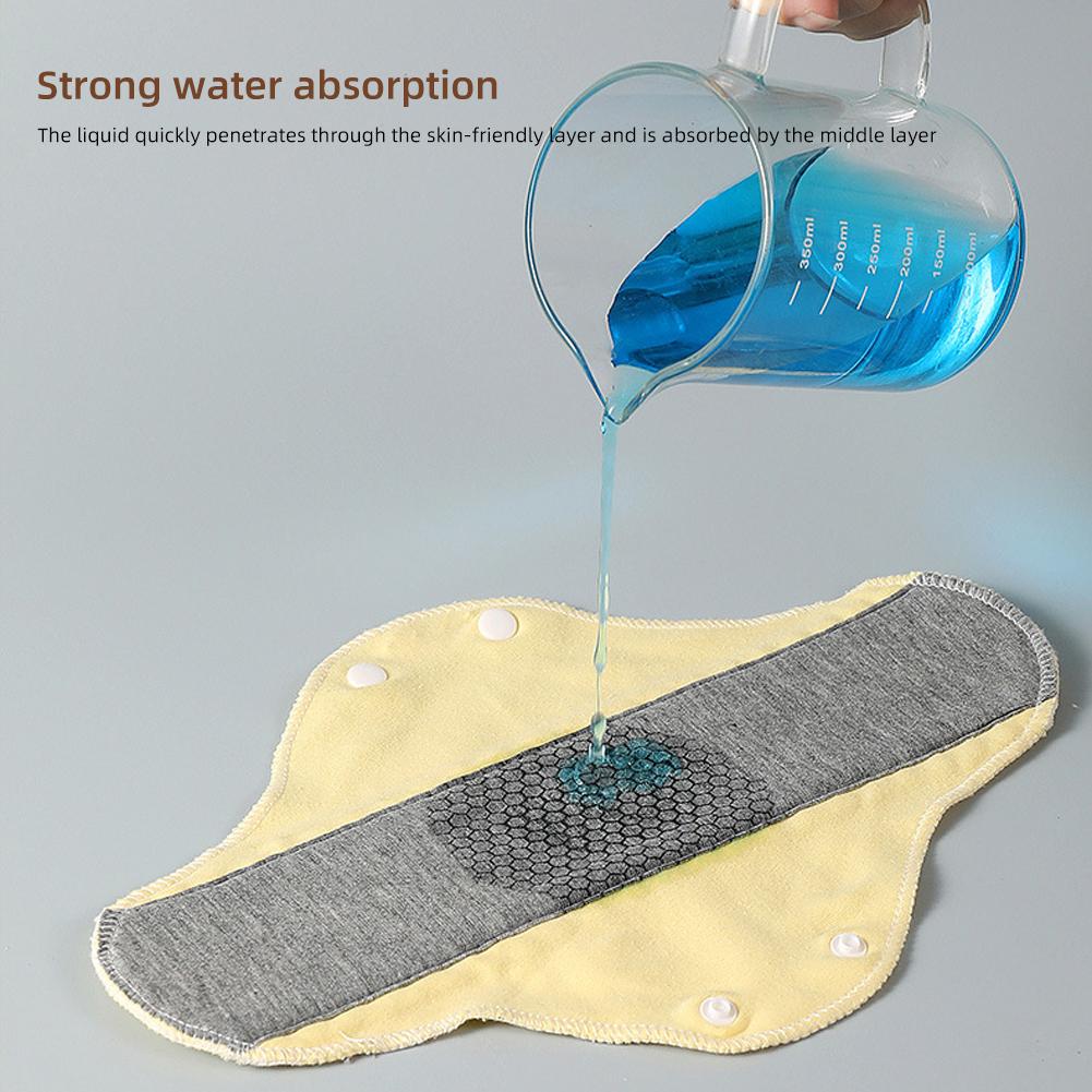 Adult Washable Underpants Pads 5PCS – Soft Breathable Cotton, Anti-Leakage Water Absorbing Graphene Antibacterial Pads for Comfort & Hygiene