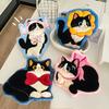 Hanging Style, Thickened, Pet Cat Pattern, Super Absorbent, Cute Cartoon, Hand Towel, Coral Fleece, Kitchen and Bathroom