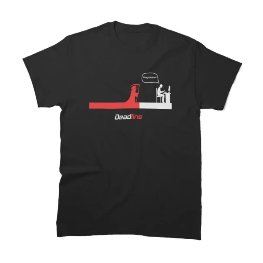 Programmer Deadline Funny Coder TShirt 100 Cotton ONeck Summer Short Sleeve Summer Casual Mens Tshirt Size S3XL S